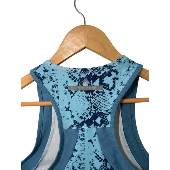 Adidas x Stella McCartney Climalite Techfit Run Tank Blue Womens Medium‎ - Picture 5 of 6